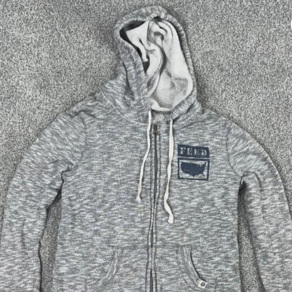 FEED Hoodie size XS gray - Great condition!